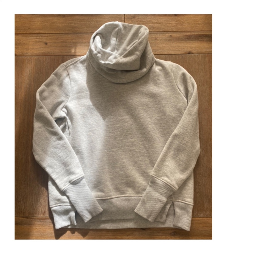 Athleta cowl neck gray sweatshirt